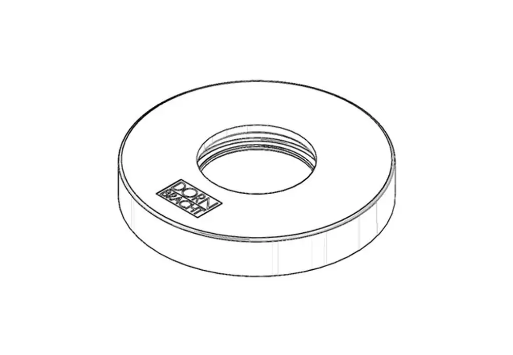 DORNBRACHT Rosette DB Logo ERSATZTEILE 092788006 D. 55 x 9 mm Chrom, 092788006-00 Galeriebild 1